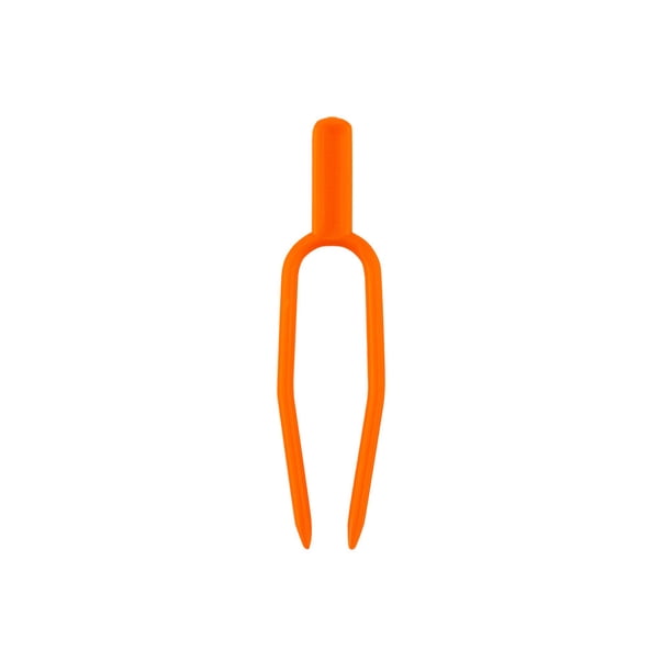 Toystoory 100 piezas, pinzas para plantas, abrazadera para fresas, verduras, vid, tenedor para plantar, accesorio de sandía para granja de patio Jardín y Patio Naranja 6.5 cm