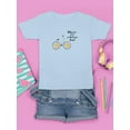 thumbnail image 3 of Wherever You Go Daisy Bicycle T-Shirt Juniors -Image by Shutterstock,  x-Small, 3 of 4