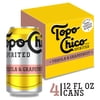 Topo Chico Spirited Tequila & Grapefruit Spirit Coolers, 4 Pack, 12 fl oz Aluminum Cans, 5.9% ABV