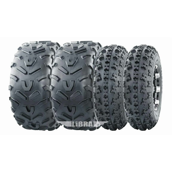 WANDA Set 4 ATV tires 23x7-10 & 22x11-10 96-09 Polaris Trail Blazer 250 330 400