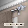 thumbnail image 4 of InStyleDesign  Tierra Adjustable Curtain Rod Black 84 to 120 inches Black Finish, 4 of 5