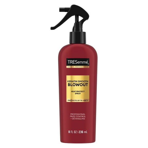TRESemmé Heat Protect Spray With Marula Oil, Keratin Smooth For 5-in-1 Anti-Frizz Control ,8 Fl Oz