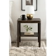 thumbnail image 3 of Kate and Laurel Talcott Modern Rectangle Wood Side Table, 22 x 14 x 26, Dark Brown, Transitional Decorative Two-Tier End Table for Use as a Bedroom Nightstand or Living Room Accent, 3 of 9