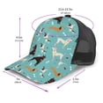 thumbnail image 3 of Picia Cute Dog Pattern Trucker Hat,Baseball Cap,Sun Protection Cap,Stylish Headwear,Leisure Cap,Outdoor Sports Cap, 3 of 7