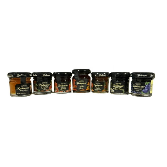 Room Service Breakfast Spreads: Maple Syrup, Honey, Strawberry, Red Raspberry, Blackberry, Grape, Orange Marmalade in Glass Jars