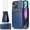 Blue, variant on Asuwish Screen Protector Included PU Leather Soft Shell Wallet Cell Phone Case with Screen Protector for iPhone 13, Blue
