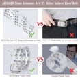 thumbnail image 4 of Clear Double Grommet Belts With Holes for Women Teens Girls Transparent PVC Belt for Jeans Pants, 4 of 4