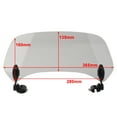thumbnail image 6 of ZS 38CM Motorcycle Windscreen Adjustable Clip-On Windshield Extension Spoiler Deflector For Kawasaki Honda Yamaha Suzuki etc., 6 of 7
