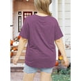 thumbnail image 4 of Anbech Hocus Pocus Halloween Shirts for Women Plus Size Holiday Tshirt Graphic Short Sleeve Tops, 4 of 5