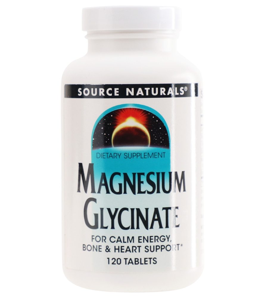 Source Naturals Magnesium Glycinate 200 mg. 120 Tablets