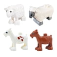 thumbnail image 1 of Serie de animales del zoológico, juego de bloques de construcción de gran tamaño, accesorios para ensamblar, pájaros lindos, bestias, elefantes, tigres, ladrillos, juguetes educativos para niños, 1 of 5