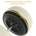 thumbnail image 6 of Miniyam Round Swivel Stool with Adjustable Height, 660LBS Load, PU Leather, White, 6 of 8