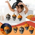 thumbnail image 6 of Taotanxi Halloween Pumpkin Skull Heads Decorations,Realistic Skeleton Head Resin Ornament,Pumpkin Skull Halloween Table Decor,Skull for Halloween Outdoor Bar Indoor Party Home, 6 of 6