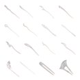 thumbnail image 1 of 16 piezas de horquilla de resina para hacer silicona, molde de silicona para fundición de resina, joyería Diy, 1 of 5