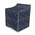 thumbnail image 1 of Funky Washer Cover, Retro 80`s Memphis Fashion Style Vibrant Triangles Squares Rectangles Hipster Pop, Decorative Accent for Laundromats, 29" x 28" x 40", Multicolor, by Ambesonne, 1 of 3