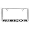 Jeep Rubicon Chrome Plated Metal License Plate Frame Holder