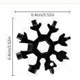 thumbnail image 2 of 18 en 1 Tournevis Multi-Outils en Acier Inoxydable Forme Flocon de Neige, 2 of 5