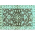 thumbnail image 1 of Ahgly Company Indoor Rectangle Oriental Light Blue Traditional Area Rugs, 8' x 10', 1 of 4