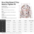 thumbnail image 4 of KLL Rose Flowers Print Men's Women’s UPF 50+ Sun Protection Outdoor Hoodie Jacket Long Sleeve Fishing Hiking Performance Shirt-X-Large, 4 of 6