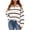 White #009, variant on Sweater For Women Oversized V Neck Striped Sweater Pullover Color Block Polo Collar Long Sleeve Knit Cozy 2026 Fall Winter Streetwear Tops L