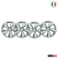 thumbnail image 7 of OMAC 16" Hubcaps Wheel Rim Cover Grey with Light Blue Insert 4pcs Set, 7 of 7