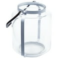 thumbnail image 3 of Northlight Glass Pillar Candle Lantern with Metal Frame - 17" - White, 3 of 7