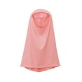 thumbnail image 3 of Odeerbi Toddler Girls Muslim Dress One-Piece Islamic Prayer Dress with Hijab Long Sleeve Round Neck Grenadine Dress with Headscarf Pink, 3 of 8