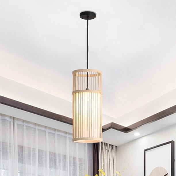 candeliere moderno Luces de tejado Lámpara colgante Lámpara colgante so cabeza Lámpara de bambú Iluminación Lámpara colgante para Colco Colgante de luz
