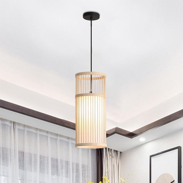 candeliere moderno Luces de tejado Lámpara colgante Lámpara colgante so cabeza Lámpara de bambú Iluminación Lámpara colgante para Colco Colgante de luz