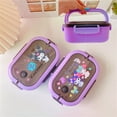 thumbnail image 2 of RWJDXD Kawaii Sanrio Hello Kitty Bento Box Kuromi Cinnamoroll Student Cartoon Sweet Double-layer Lunch Box Portable Partition Fresh Box, 2 of 7