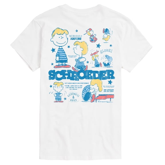 Peanuts - Schroeder Collage - Men's Short Sleeve Graphic T-Shirt