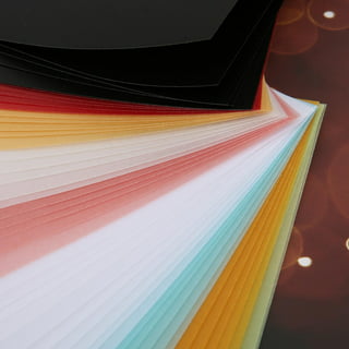 Colored Vellum Paper, 50 Sheets 10 Colors Transparent Vellum Paper