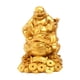 thumbnail image 3 of Estatua de Buda sonriente, rana de dinero, adorno, fortuna, buena suerte, escultura Fenshui Dorado, 3 of 9