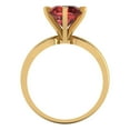 thumbnail image 4 of Solitaire Engagement Ring for Women - 2.5ct Natural Garnet in 18K Yellow Gold Promise Ring, 4 of 6