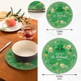 thumbnail image 3 of GZHJMY St. Patrick's Day Clover Round Trivets Pot Holders 2 Pcs, Heat Resistant Cotton Thread Weave Trivets for Hot Dishes, Cooking, Baking, Farmhouse, Kitchen Decor for Kitchen Pans Bowl Teapot, 3 of 7