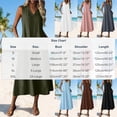 thumbnail image 3 of Horkkom Maxi Dresses for Women Sleeveless Linen Summer Dresses Beach Casual Long Dresses with Pockets, S-2XL, 3 of 9