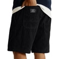 thumbnail image 3 of Yifymode Men's Corduroy Casual Shorts Elastic Waist Loose Fit Vintage Style Summer Beach Shorts with Pockets, 3 of 10