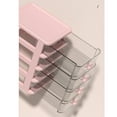 thumbnail image 2 of Multi Tier Transparent Plastic Desk Storage Box with Bunny Handle, Large Capacity Small Drawer Organizer for Office and School Supplies, 2 of 8