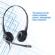 thumbnail image 3 of Audífonos profesionales con micrófono cancelador de ruido y almohadillas de piel suave - Conexión 3.5mm/USB/RJ9 opcional, 3 of 7