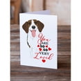 thumbnail image 2 of Beagle Tricolor Red Ticked #3 so Loved Greeting Cards and Envelopes Pack of 8 7 in x 5 in, 2 of 3