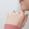 thumbnail image 6 of BERRICLE Sterling Silver Solitaire Wedding Engagement Rings 1 Carat Round Cut Cubic Zirconia CZ Ring Set for Women, Rhodium Plated Size 8, 6 of 11