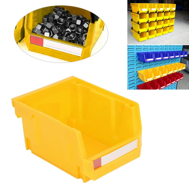 Parts Storage Rack Combination Type Wall Mounted Stackable Shop Tool Bin Nails Screws Beads Buttons Organizer 5.31 X 4.13 X 2.99in