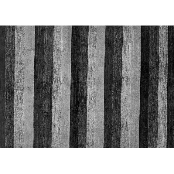 Ahgly Company Indoor Rectangle Abstract Gray Modern Area Rugs, 4' x 6'