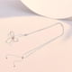 thumbnail image 5 of Collar largo tipo suéter con cadena y adorno en forma de flor, accesorio delicado para mujer Aureato de rosa de plata, 5 of 7