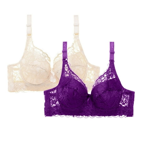Ploknplq Push Up Bra spaghetti Strap Bra sleep Bra pushup Bras for Women women Sexy Up V Underwire Padded Lace Brassiere Bra bras for Women Purple 4xl Red S