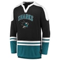 thumbnail image 2 of Men's Fanatics Black/Teal San Jose Sharks Iconic Slapshot Long Sleeve T-Shirt, 2 of 3