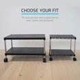 thumbnail image 4 of ZBRANDS Under Desk Printer Stand with Storage 15" x 10.6", Printer Cart, Small Printer Stand With Wheels, Small Printer Table For Home Office, Heavy, 4 of 7