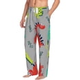 thumbnail image 2 of Easygdp Cute Dinosaur Men's Pajama Pant, Sleep Elastic Waistband Lounge Pants - X-Large, 2 of 9