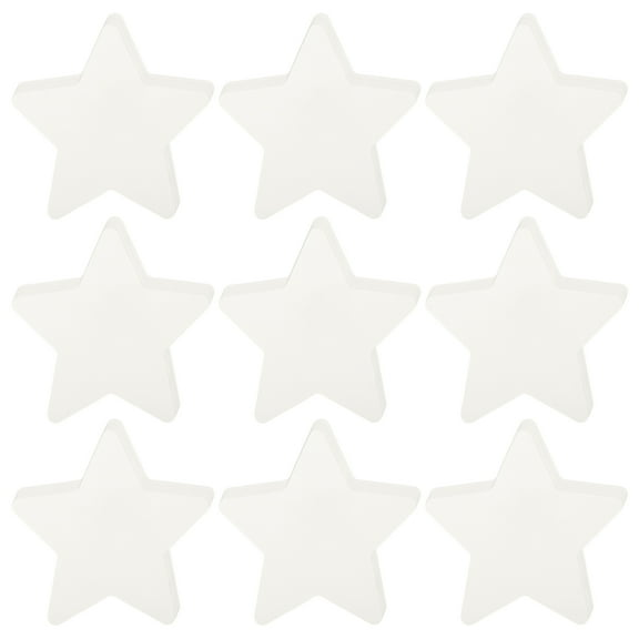 Uxcell 108Pcs Stars Cutouts, 3.5"x4" Paper Star Shaped Paper Cards for Bulletin Board Decorations, White