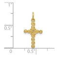 thumbnail image 2 of 14k Small Polished Cross Charm in 14k Yellow Gold, 2 of 2